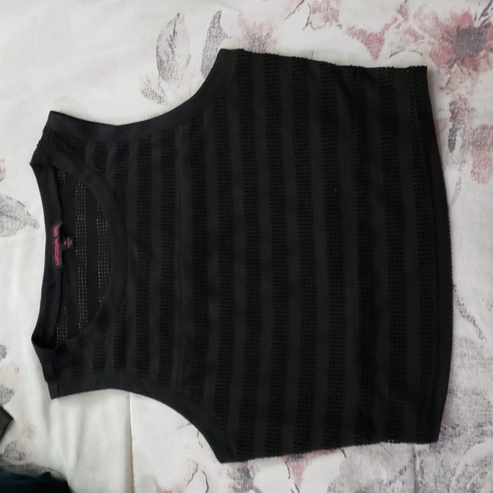 Material Girl black crop top